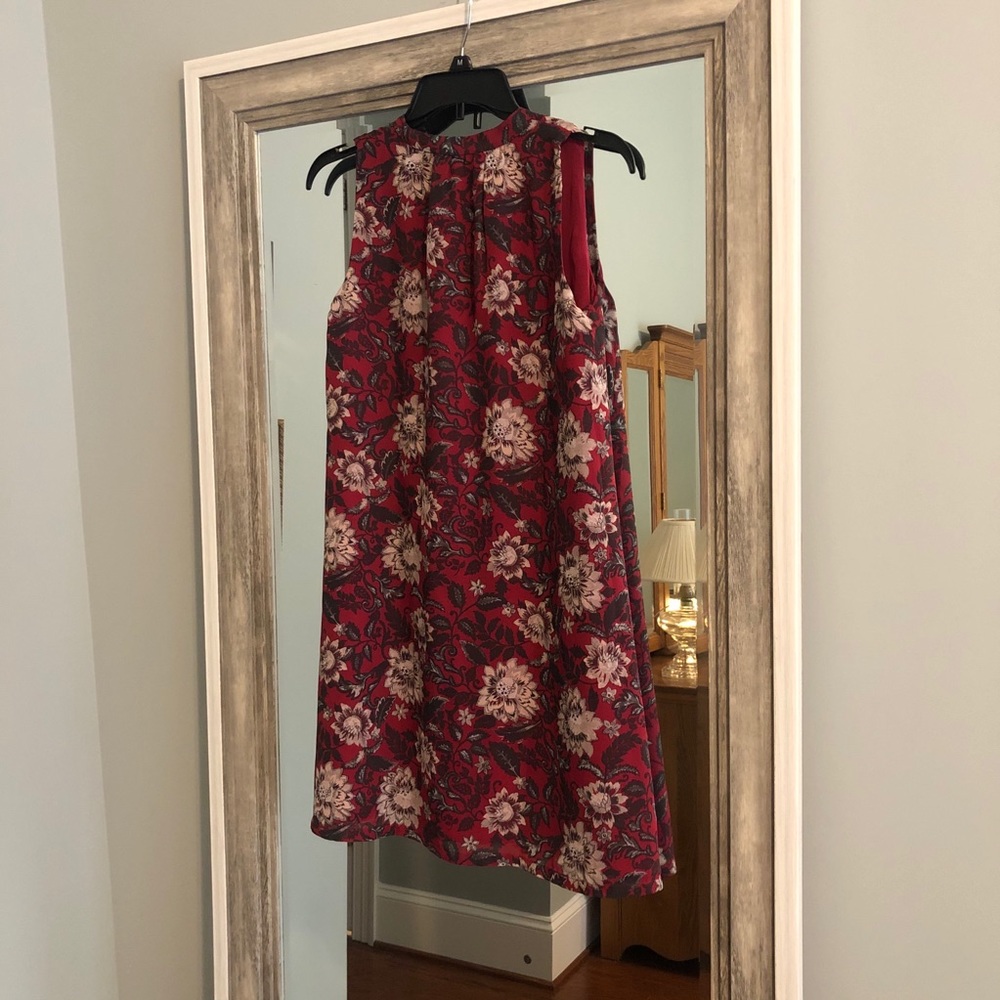 Floral Maroon Dress